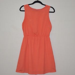 Bright Coral Open Back Dress